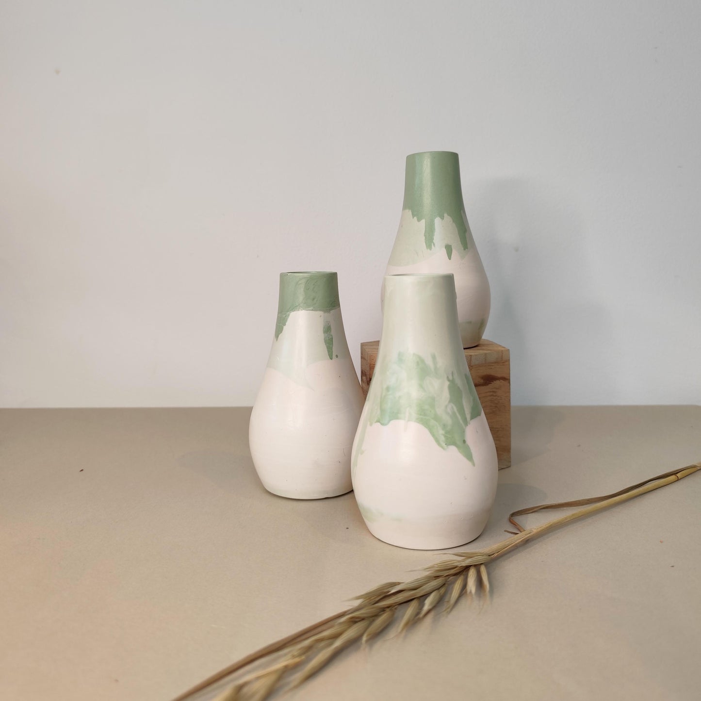The Luna sculptural vase adding organic form to a modern Scandinavian style space