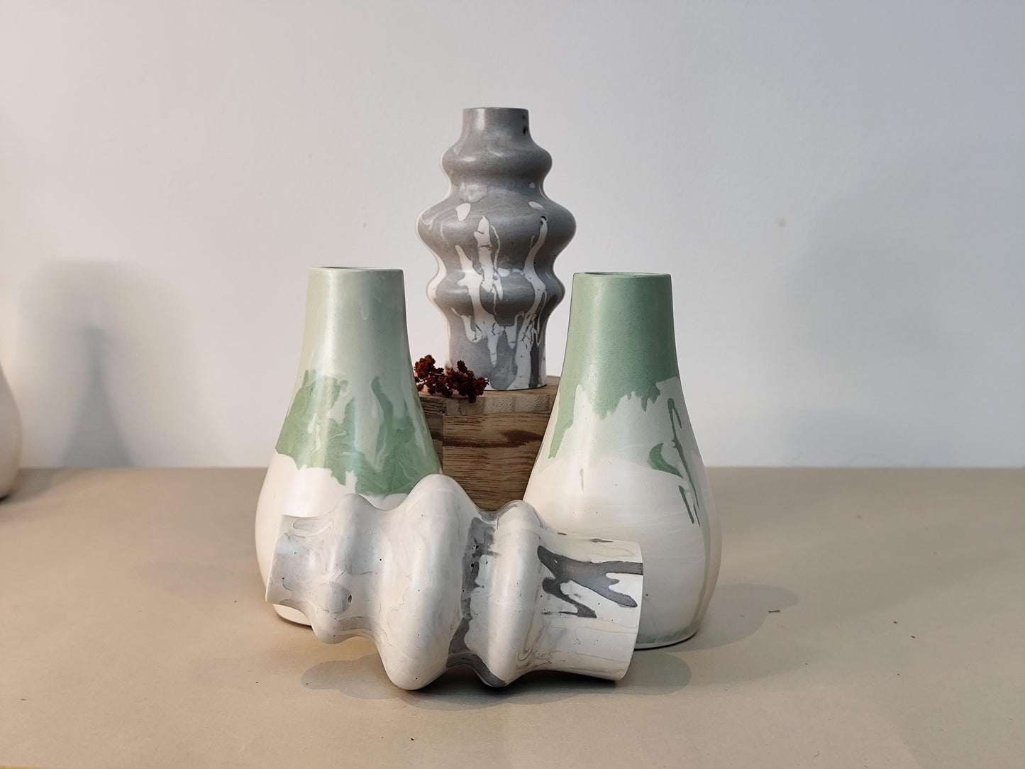 The Luna and Yew handmade vase bringing a calm minimalist aesthetic to contemporary decor