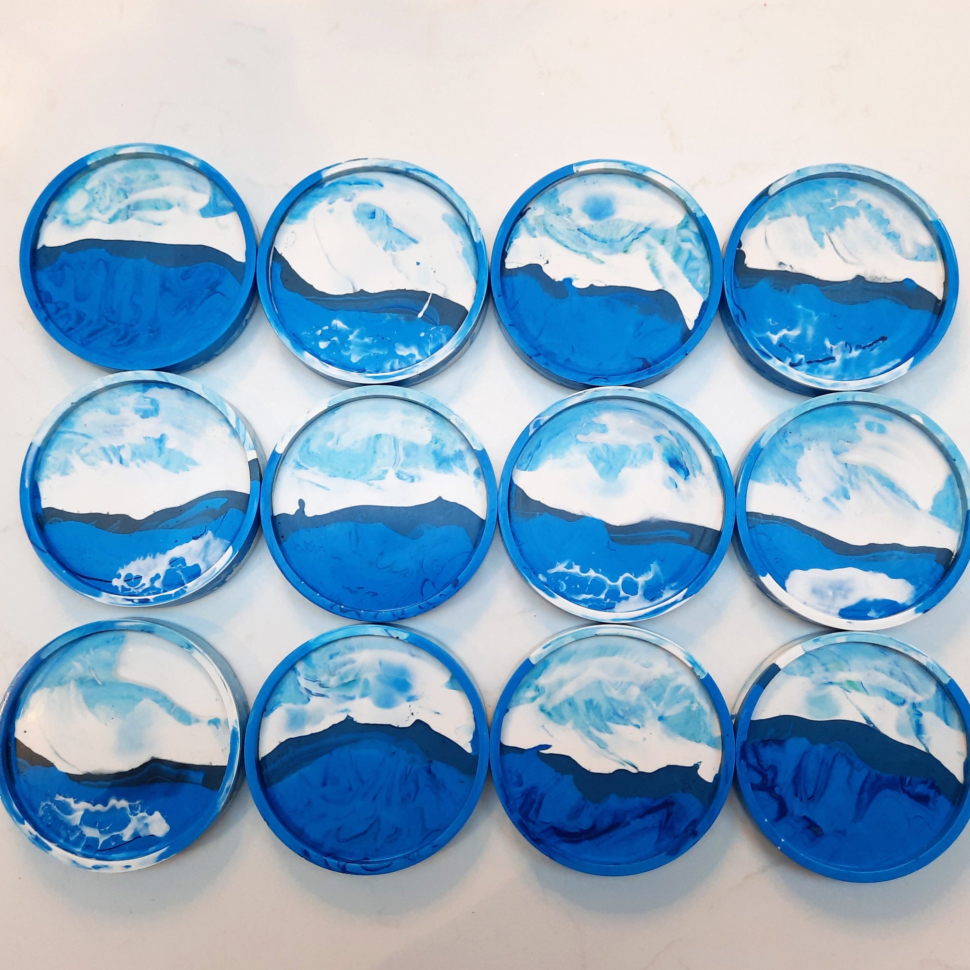 Modern handmade coasters set for minimalist home decor